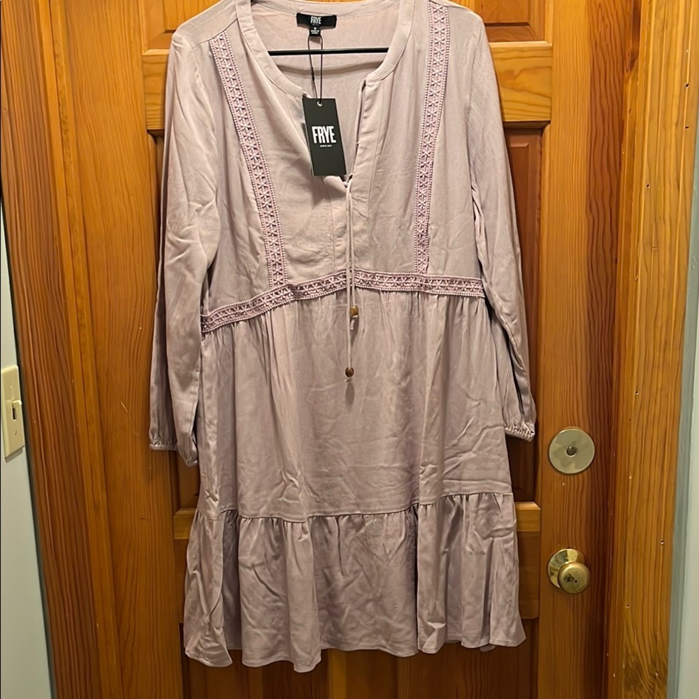 Frye Women's Long Sleeve Dress in Light Purple